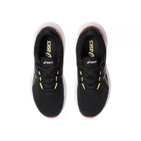 Asics kids' black and red lace-up trainer