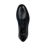 Geox boys' black leather lace-up shoe