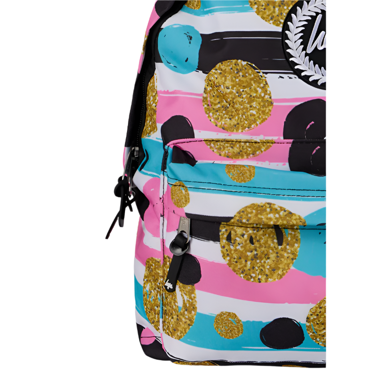 Hype Kids Backpack ZSBS 021 Multi Spots & Stripes