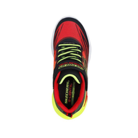 Skechers Boys Trainer S-Lights Flex Glow Ultra Black/Red