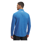 Under Armour men's white and blue top with zip