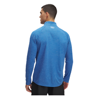 Under Armour men's white and blue top with zip