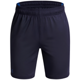 Under Armour boys' navy and blue mesh shorts with drawcord