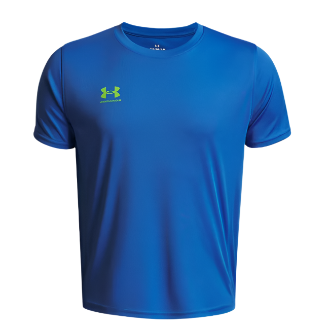 Under Armour Boys T-Shirt Challenger Training SS Blue Atlantis/High Vis Yellow