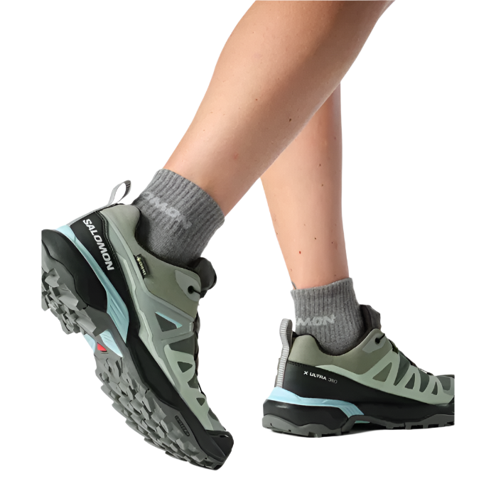Salomon Womens Trainer X Ultra 360 GTX Sedona Sage/Black/Sea Foam