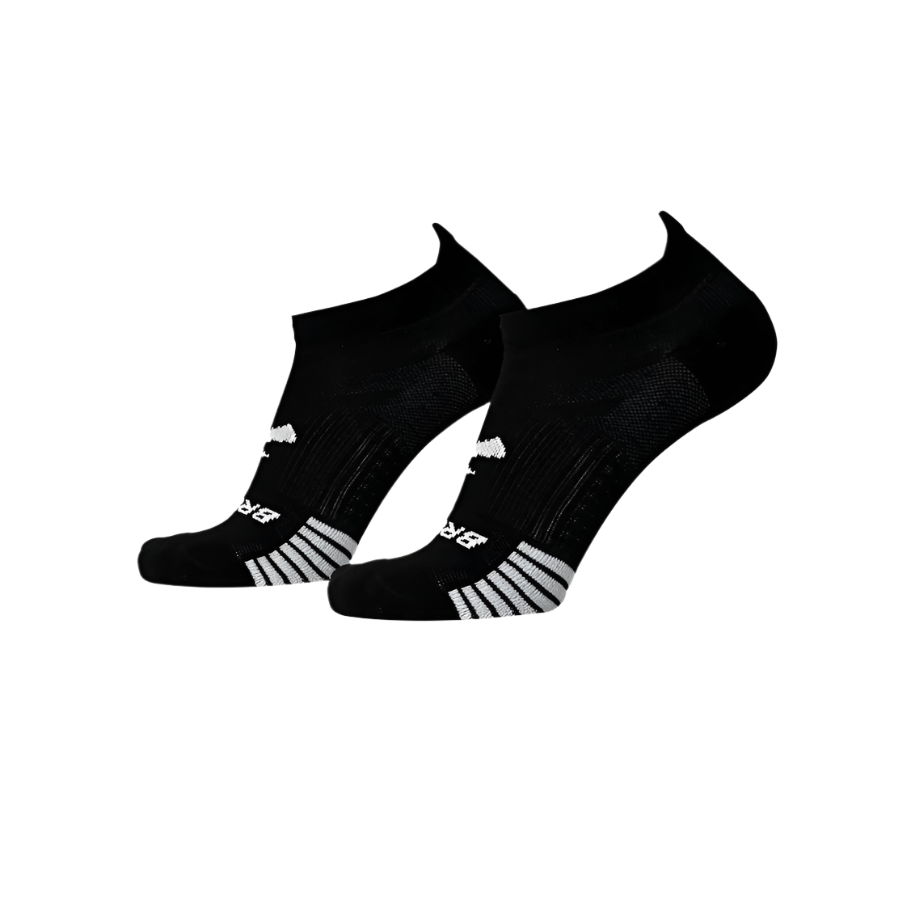 Brooks Unisex Socks 2 Pack Ghost Lite No Show Black