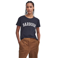 Barbour Womens T-Shirt Northumberland Navy