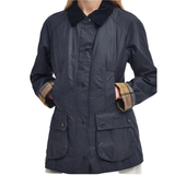 Barbour Womens Wax Jacket Beadnell Classic Navy