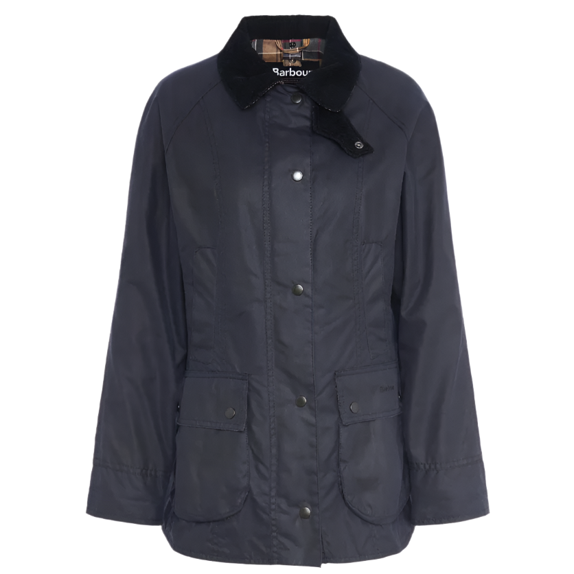 Barbour Womens Wax Jacket Beadnell Classic Navy