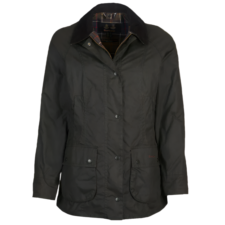 Barbour Womens Wax Jacket Beadnell Olive