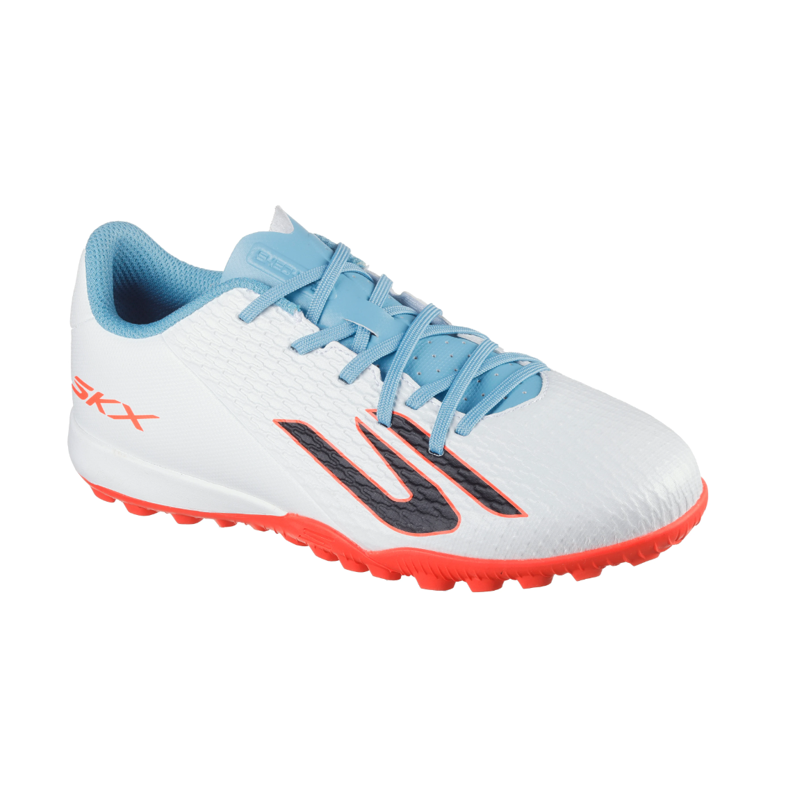 Skechers Youth Turf Boot SKX_2 White/Turquoise/Pink