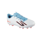 Skechers kids' white and pink boot
