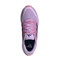 Adidas girls' red and plum lace-up trainer