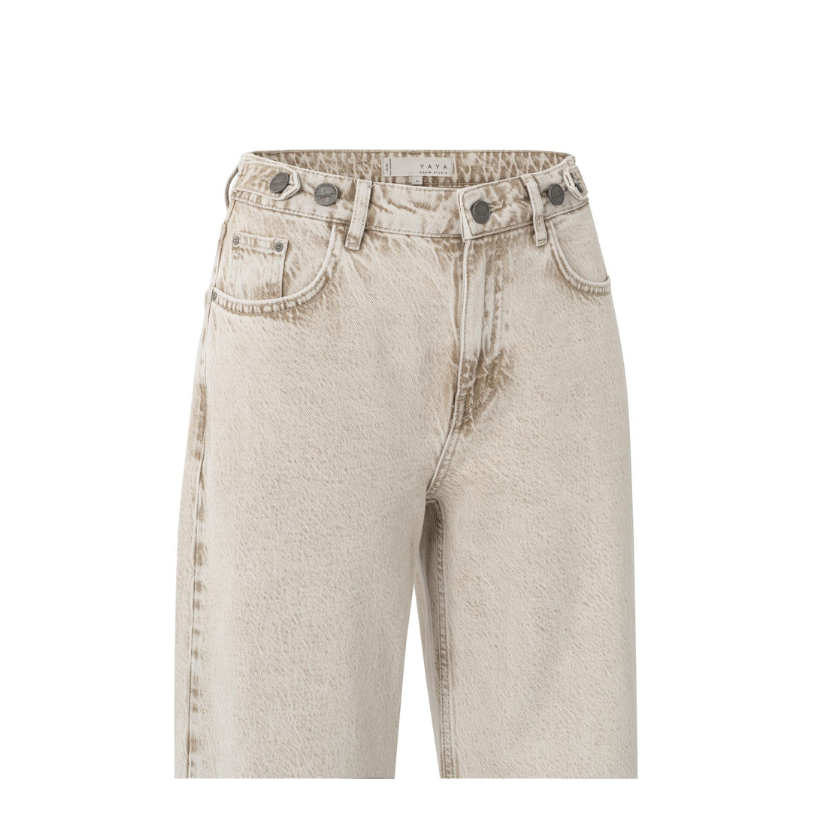 YAYA Womens Jeans 01-311099-507 Washed Brown