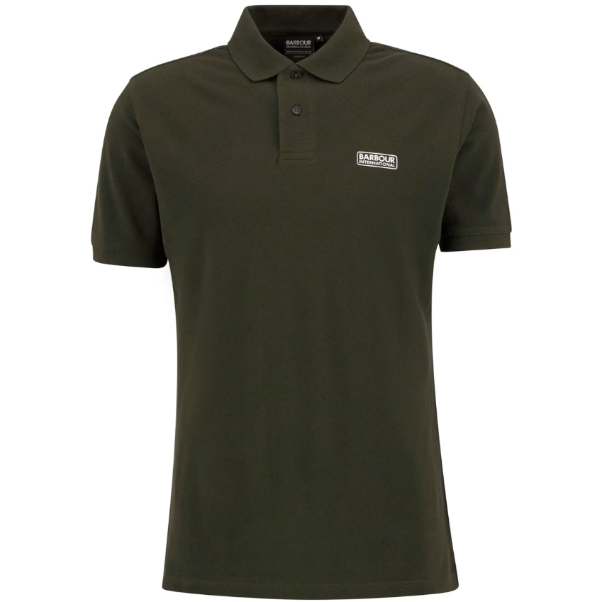 Barbour International Mens Polo Shirt Essential Sage