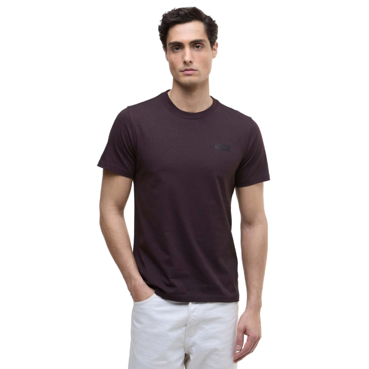 Barbour International Mens Tee Small Logo Java Red