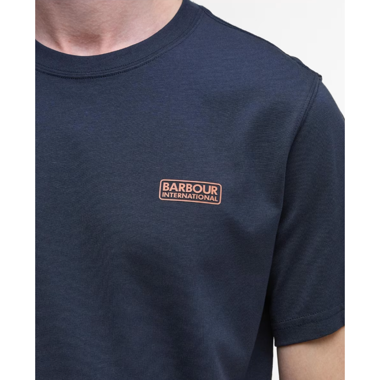 Barbour International Mens Tee Small Logo Dark Navy