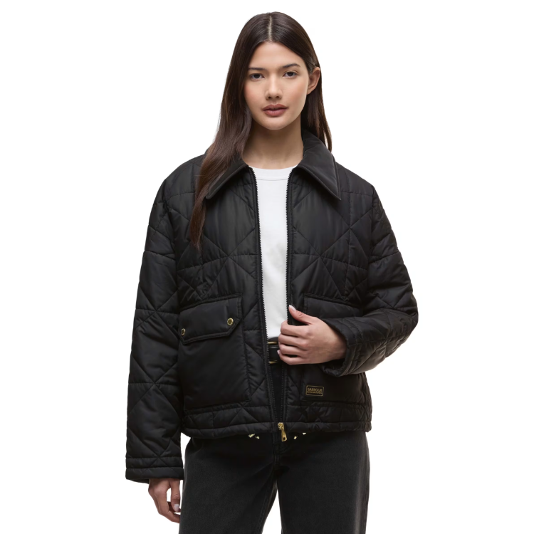 Barbour International Womens Jacket Juliana Quilted Black