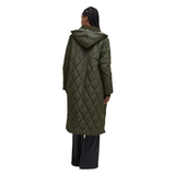 Barbour Womens Jacket Quilted Meredith Olive/Ancient Tartan
