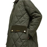 Barbour Womens Jacket Quilted Meredith Olive/Ancient Tartan
