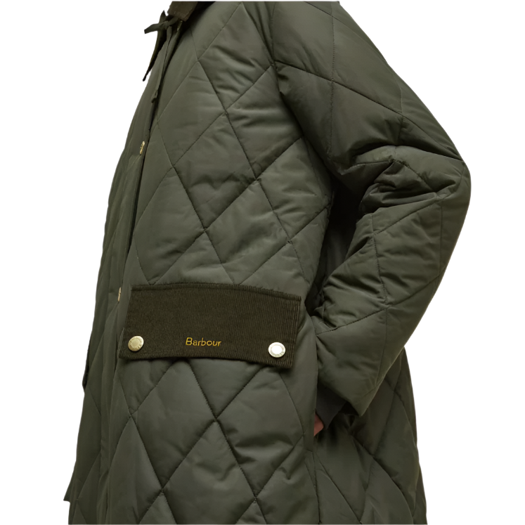 Barbour Womens Jacket Quilted Meredith Olive/Ancient Tartan