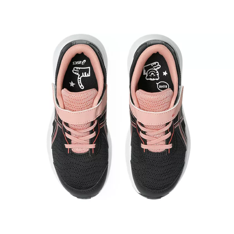 Asics Girls Trainer Contend 9 PS Black/Dark Pink Clay