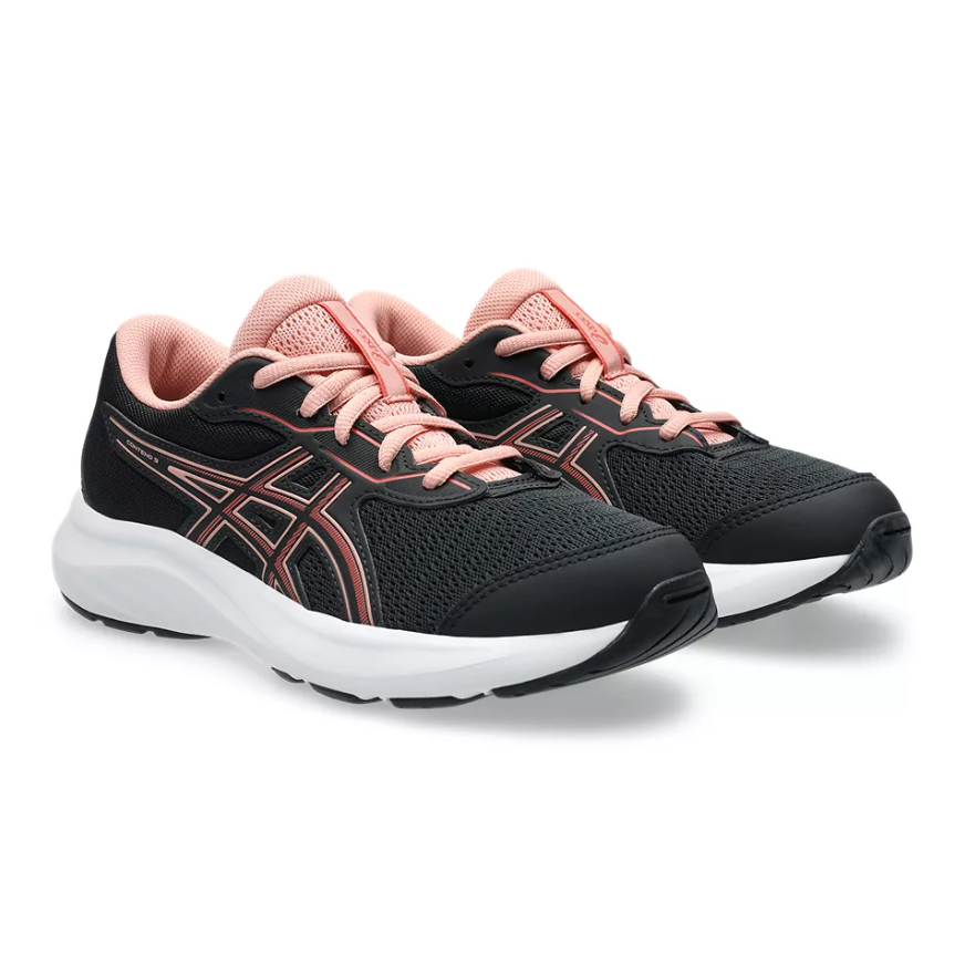 Asics Girls Trainer Contend 9 GS Black/Dark Pink Clay