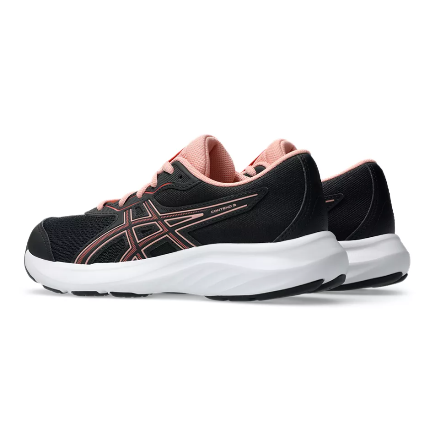 Asics Girls Trainer Contend 9 GS Black/Dark Pink Clay