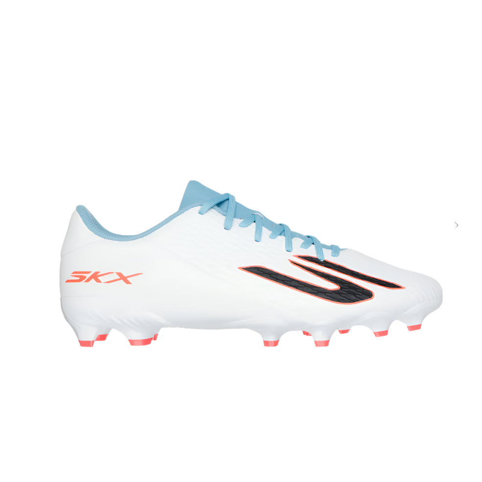 Skechers Adults Football Boot SKX_2 Club MG White/Turquoise/Pink