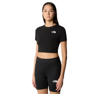 The North Face Womens Tee Essential Cropped Slim SS Black