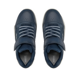 Geox boys' navy and white lace-up trainer