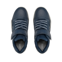 Geox boys' navy and white lace-up trainer