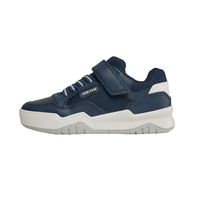 Geox boys' navy and white lace-up trainer