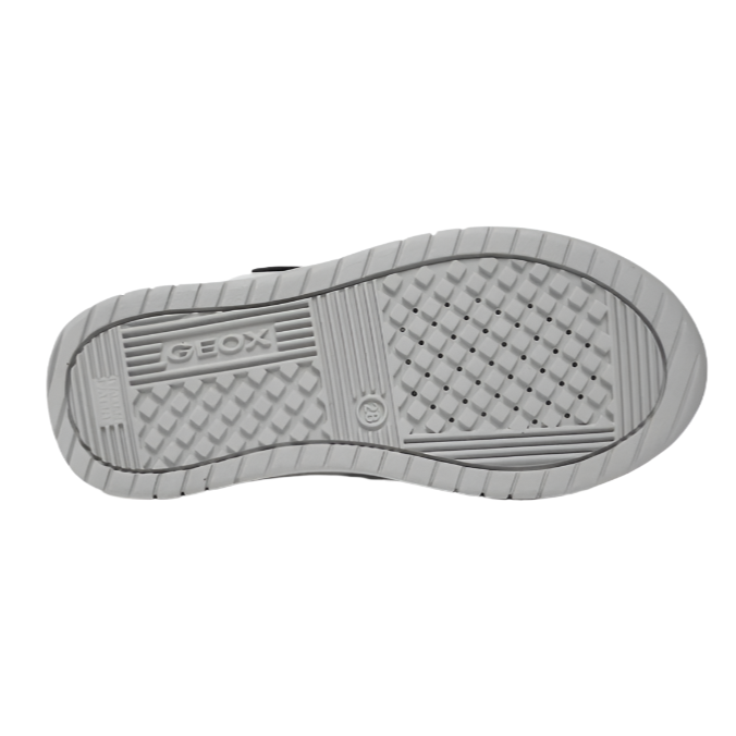 Geox boys' navy and white lace-up trainer