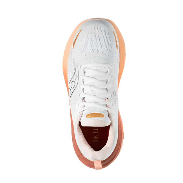Saucony Womens Trainer Hurricane 25 White/Cameo
