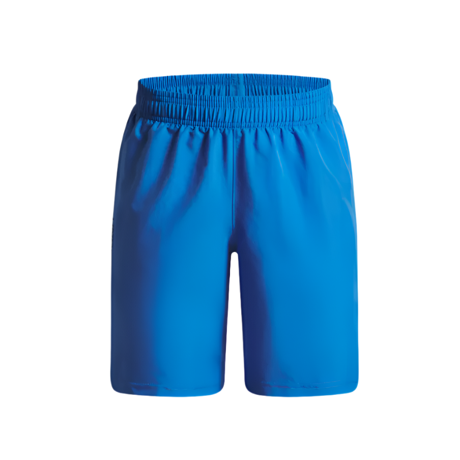 Under Armour Boys Shorts Tech Woven Wordmark Blue Atlantis/Black