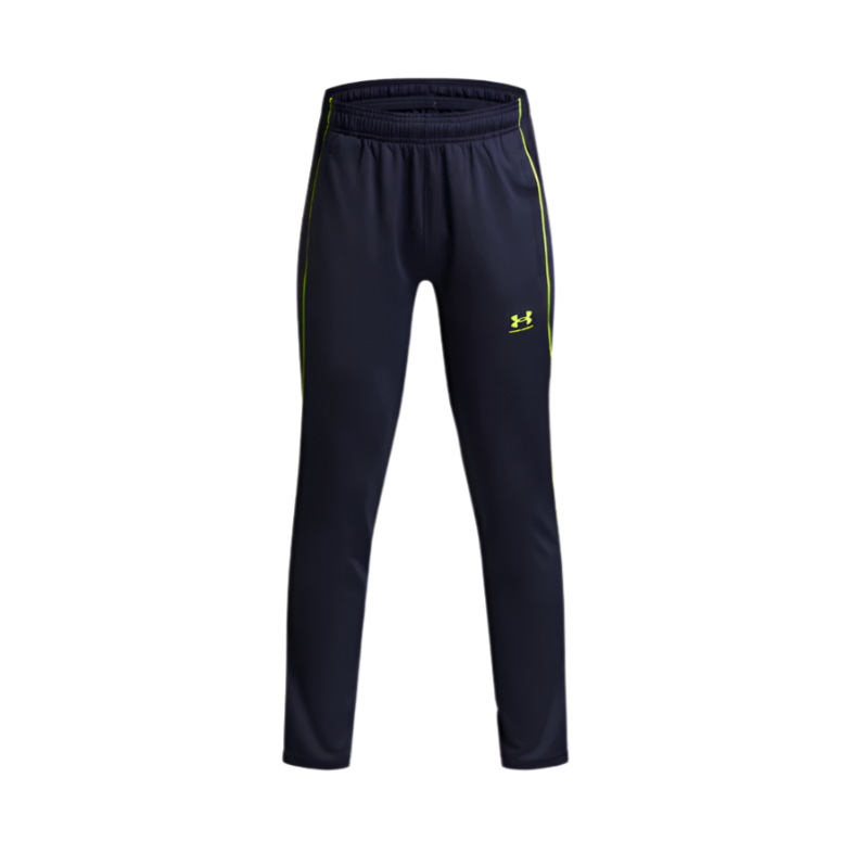 Under Armour Boys Pant Challenger Training Quarter Zip Washed Navy/High Vis Yellow