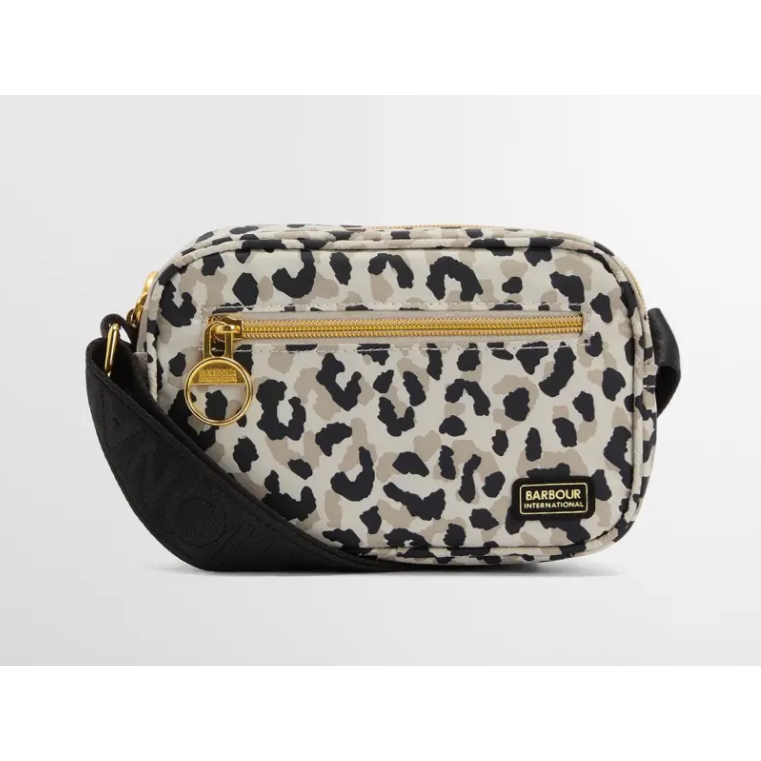 Barbour International Womens Boulevard Micro Crossbody Bag Jasmine Leopard