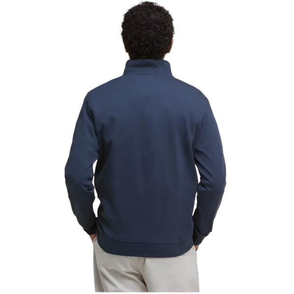 Barbour Mens Sweatshirt Lambeth Half Zip Navy