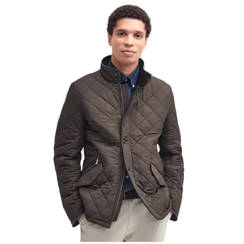Barbour Mens Jacket Powell Quilted Olive