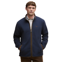 Barbour Mens Fleece Harwood Zip Thru Navy