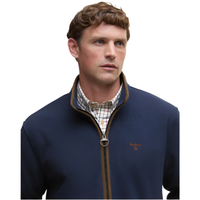 Barbour Mens Fleece Harwood Zip Thru Navy