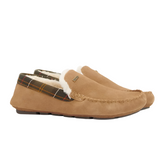 Barbour men's camel leather slipper