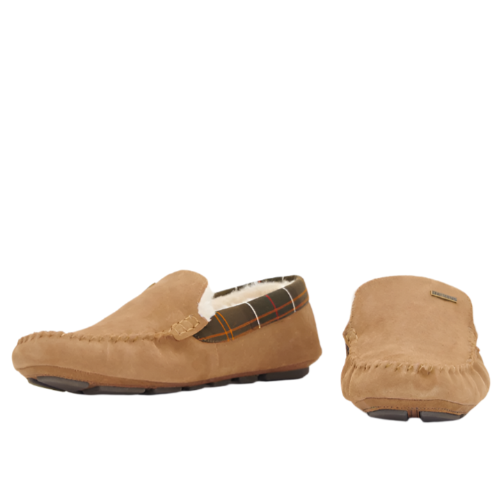 Barbour Mens Slipper Monty Camel