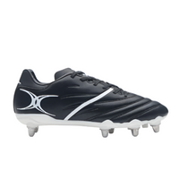 Gilbert women's black and white synthetic leather boot
