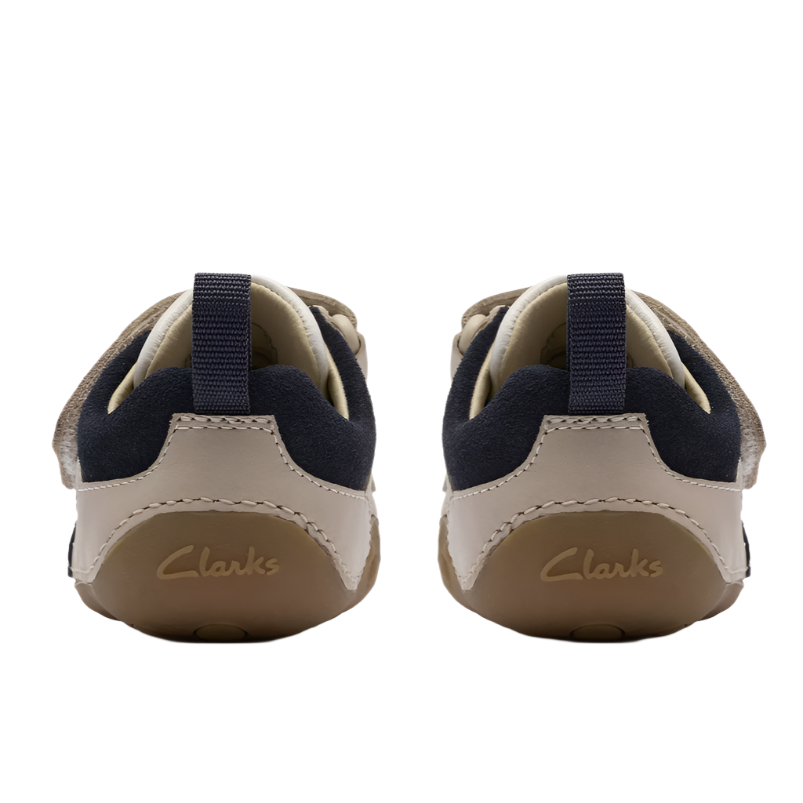 Clarks boys' leather pre-walker shoe with velcro