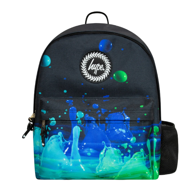 Hype Kids Backpack Iconic 3D Droplets Black - XTLR033