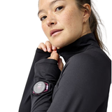 Brooks Womens Top Dash 1/2 Zip 3.0 Black