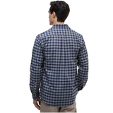 Barbour International Mens Shirt Hawks Check Oxford Navy
