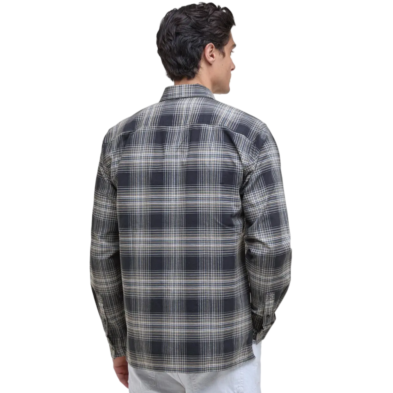Barbour International Mens Shirt Hall Check Cool Blue